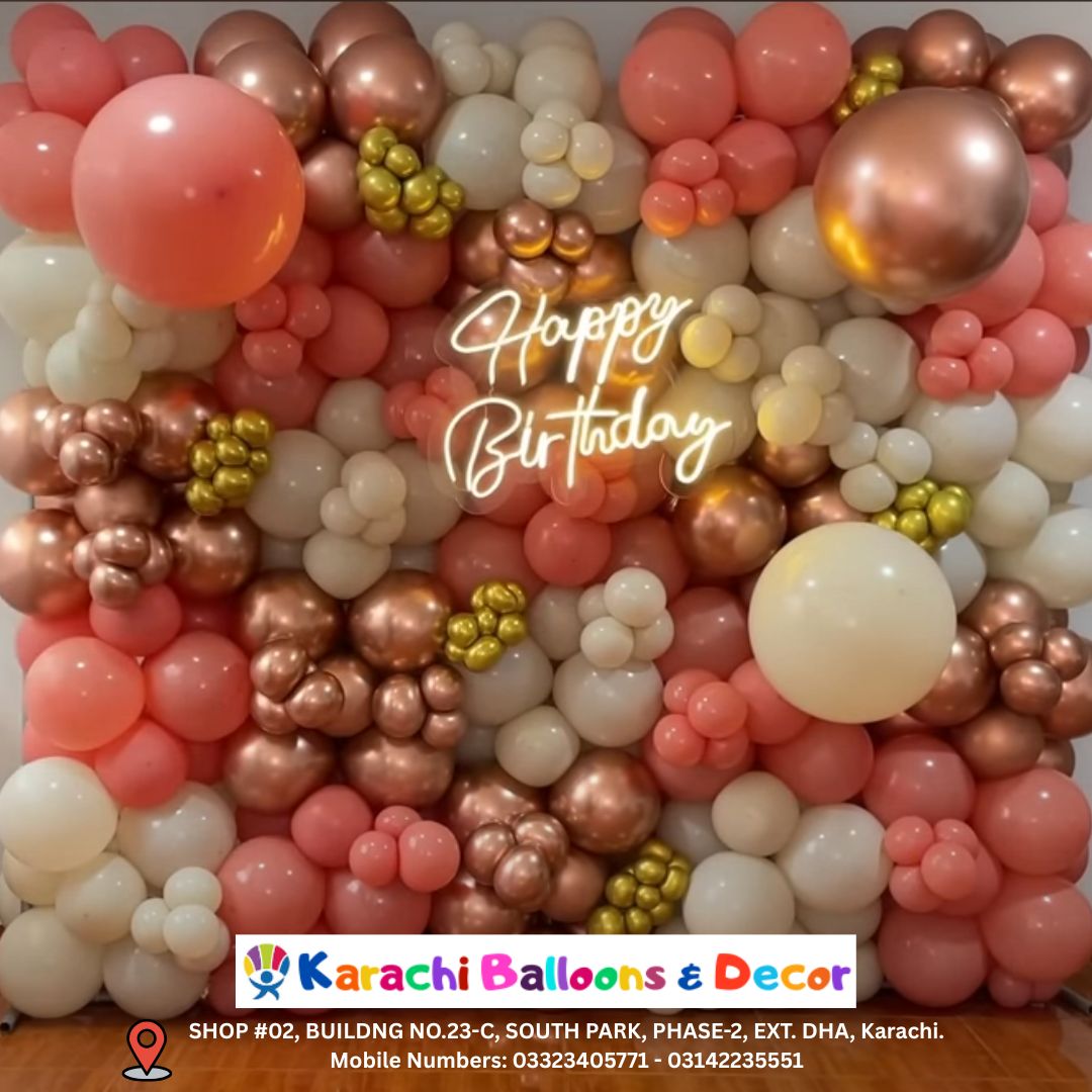Balloon Wall in Pink